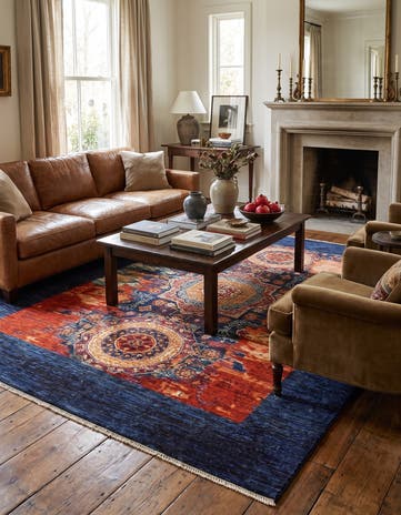5' 10 x 7' 10 Hand Knotted Mamluk Ziegler Rug