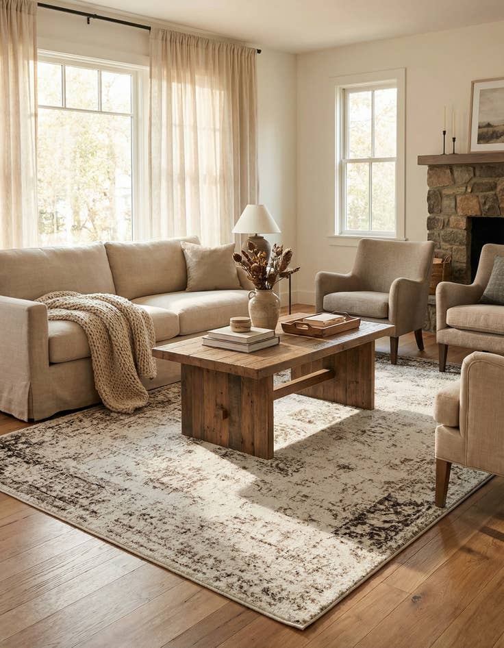 Detail image of 5' 3 x 8' Monte Carlo Rug