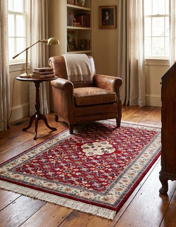 3' 2 x 4' 10 Hand Knotted Lahour Wool Rug