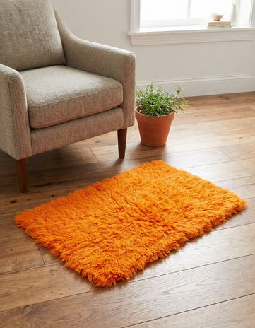 2' 4 x 4' 4 Hand Knotted Moroccan Wool Rug