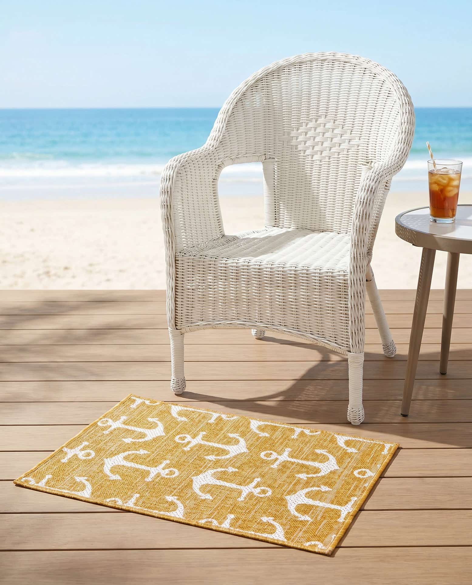 2' x 3' Easy-Clean Coastal Indoor / Outdoor Rug