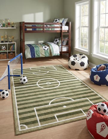 6' x 9' Sports Washable Rug