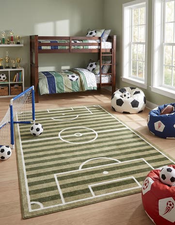 6' x 9' Sports Washable Rug