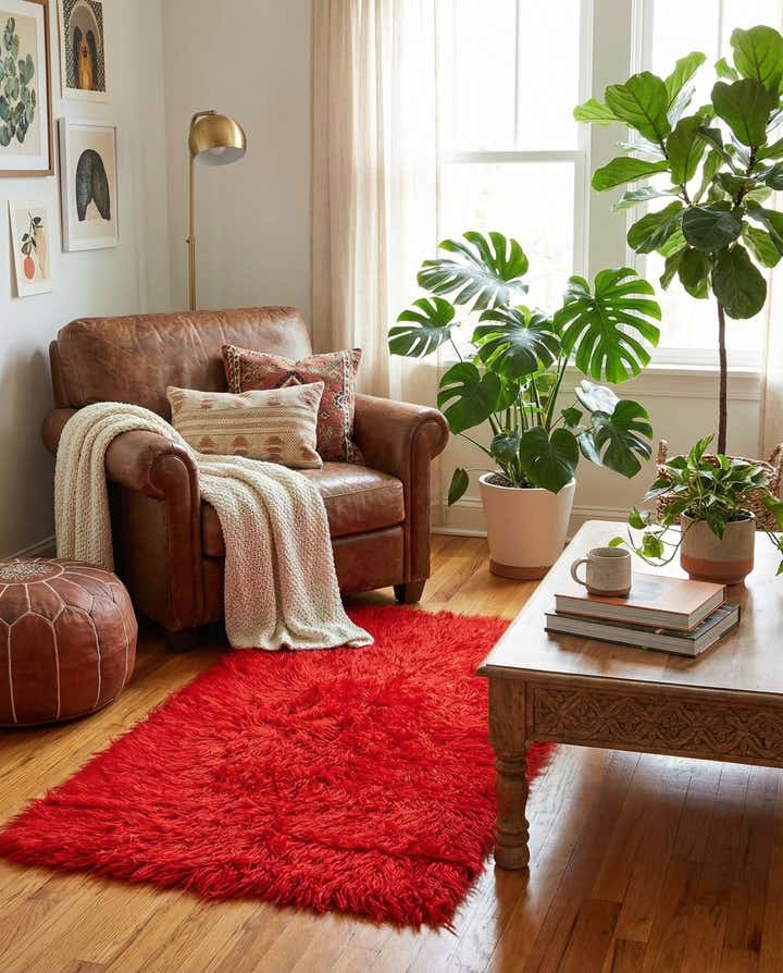 2' 10 x 5' Hand Knotted Moroccan Wool Rug