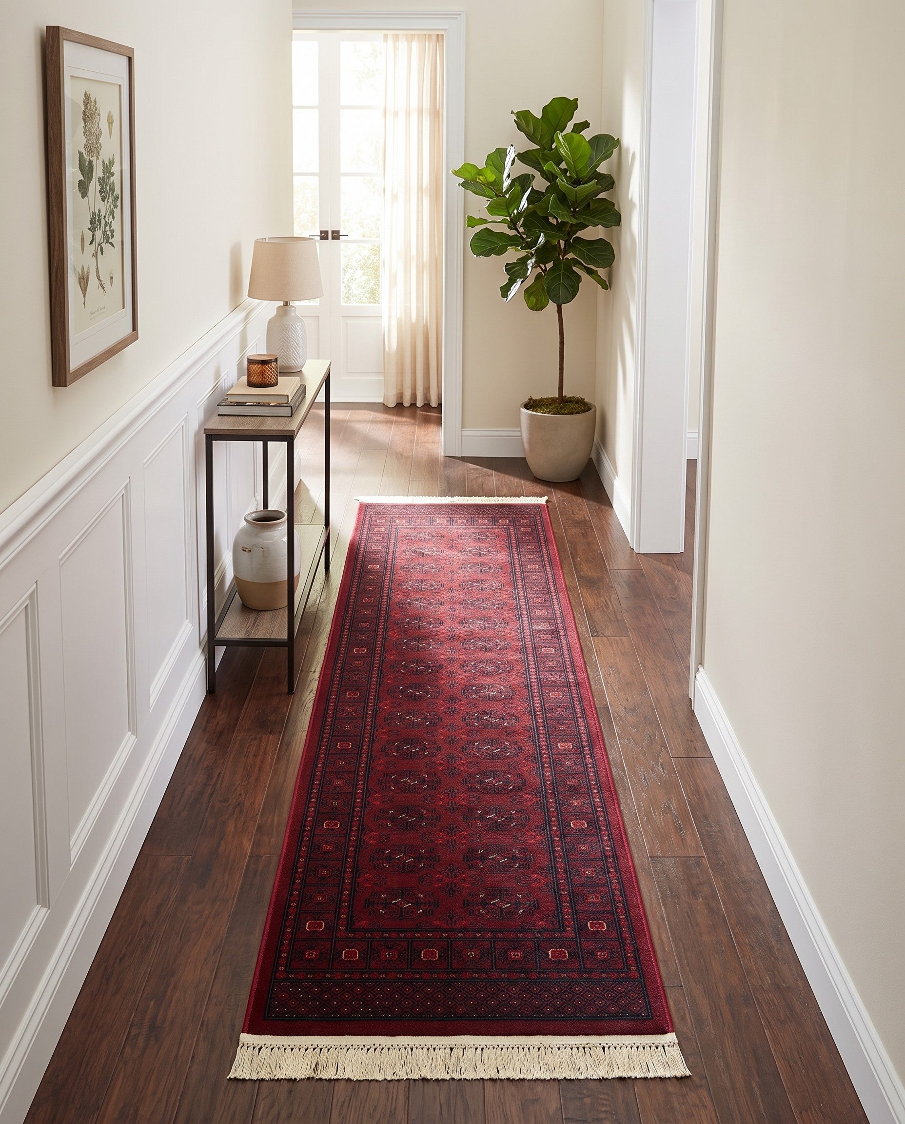 2' x 8' Bokhara Runner Rug