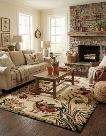 7' 10 x 10' Pastoral Rug