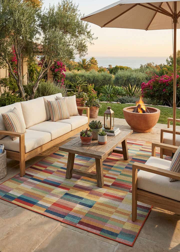 7' 10 x 10' Easy-Clean Baja Indoor / Outdoor Rug
