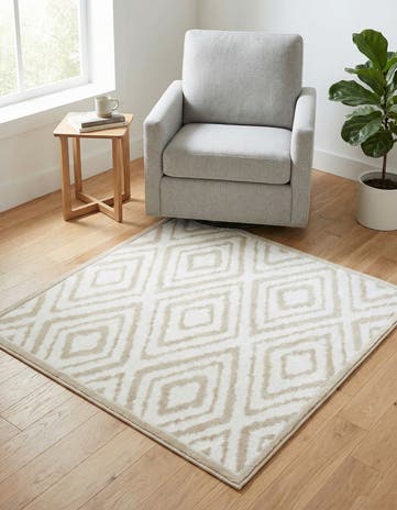 3' 3 x 3' 3 Hermitage Square Rug