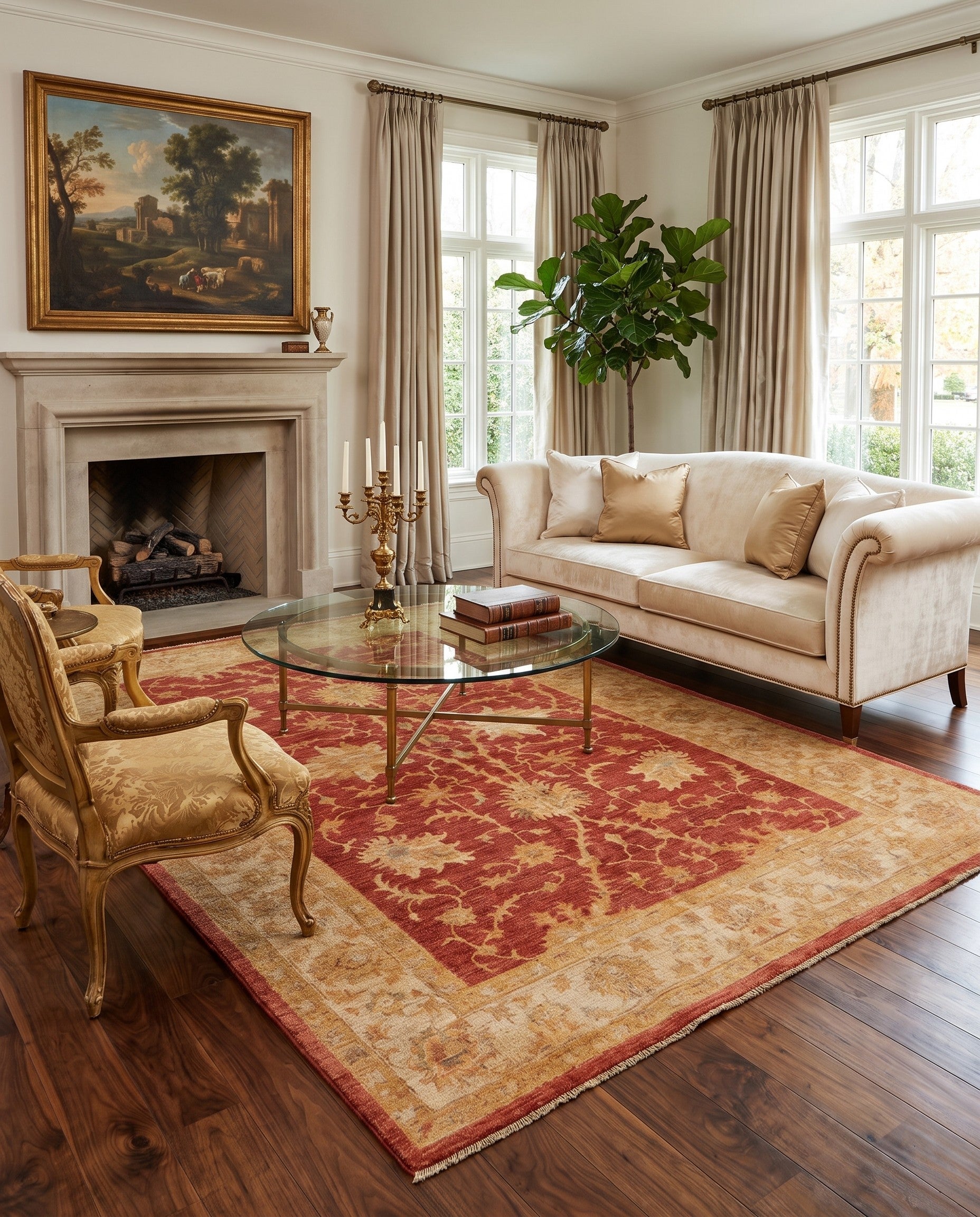 170cm x 245cm Hand Knotted Ziegler Rug