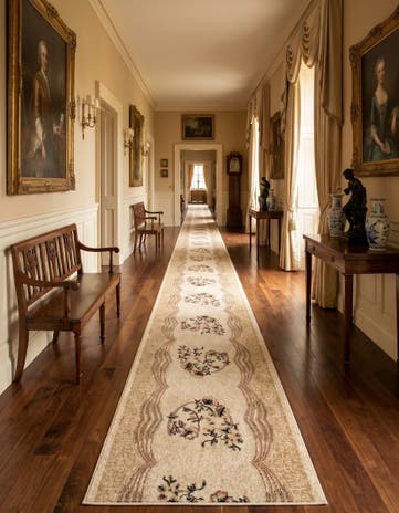 2' 8 x 65' Tabriz Design Rug