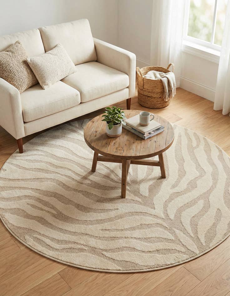 Detail image of 5' x 5' Contour Round Rug