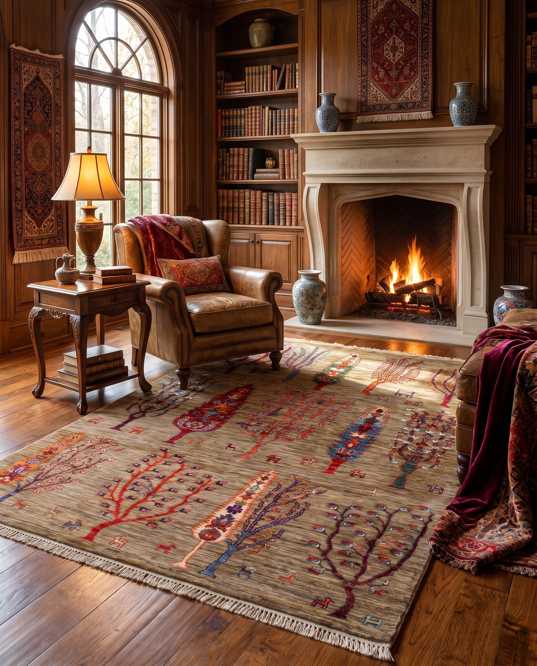 4' 2 x 5' 9 Hand Knotted Ariana Ziegler Rug