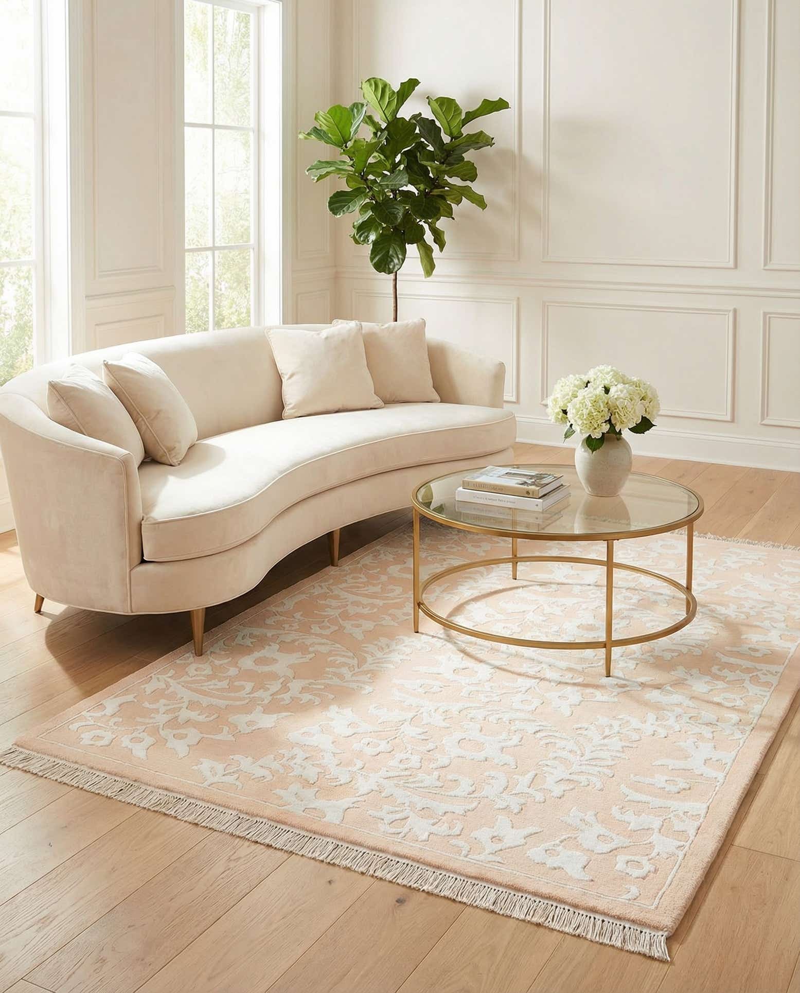 4' 1 x 5' 11 Hand Knotted Darya Wool Rug