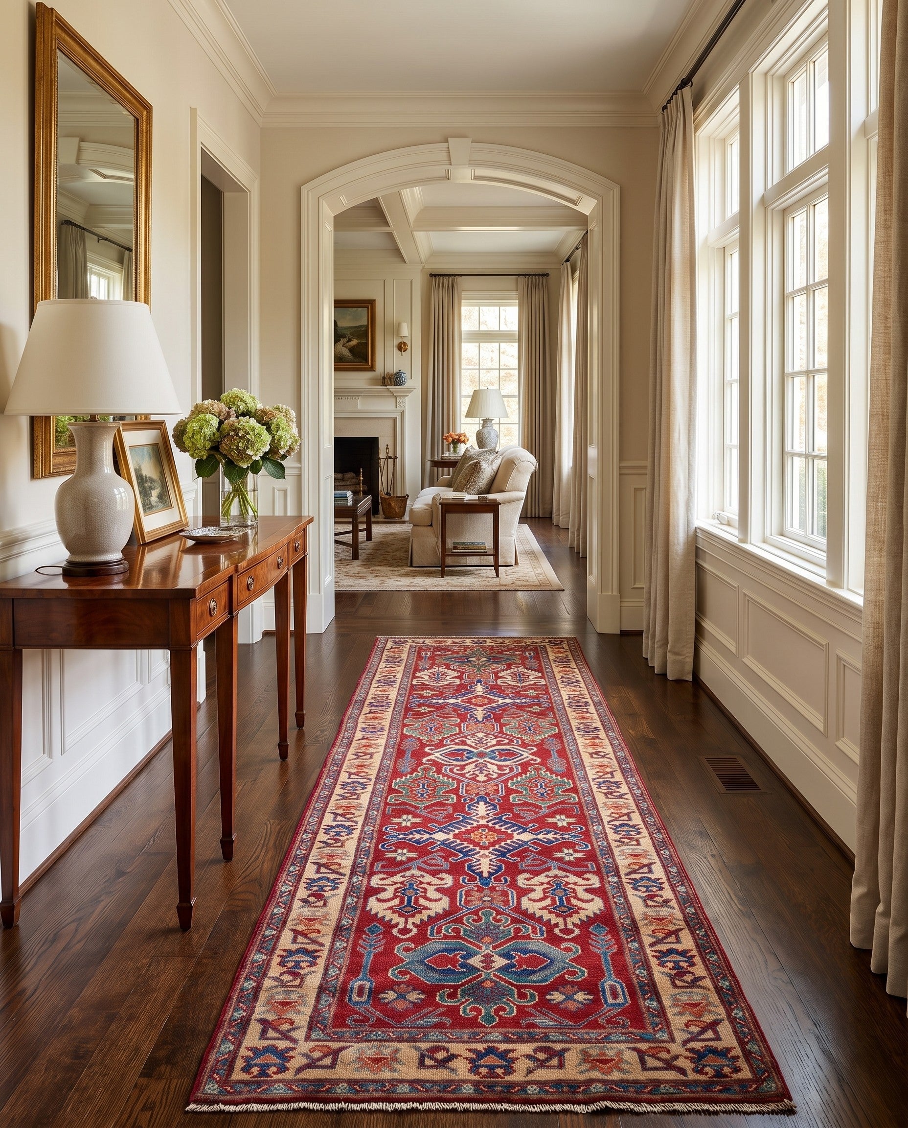 2' 8 x 9' 9 Hand Knotted Kazak Runner Rug