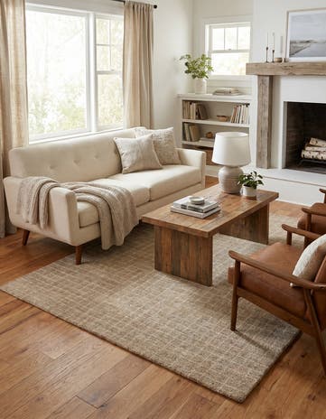 5' 1 x 8' Heritage Line Wool Rug