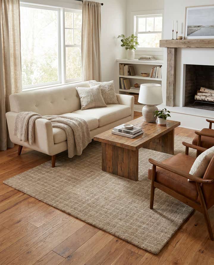5' 1 x 8' Heritage Line Wool Rug