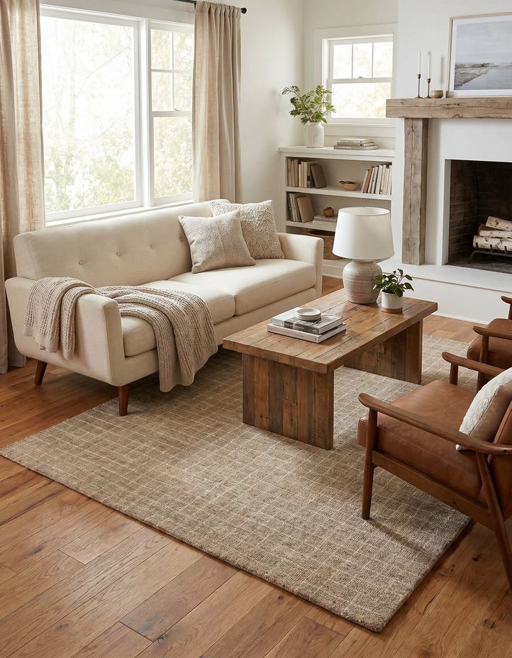 5' 1 x 8' Heritage Line Wool Rug