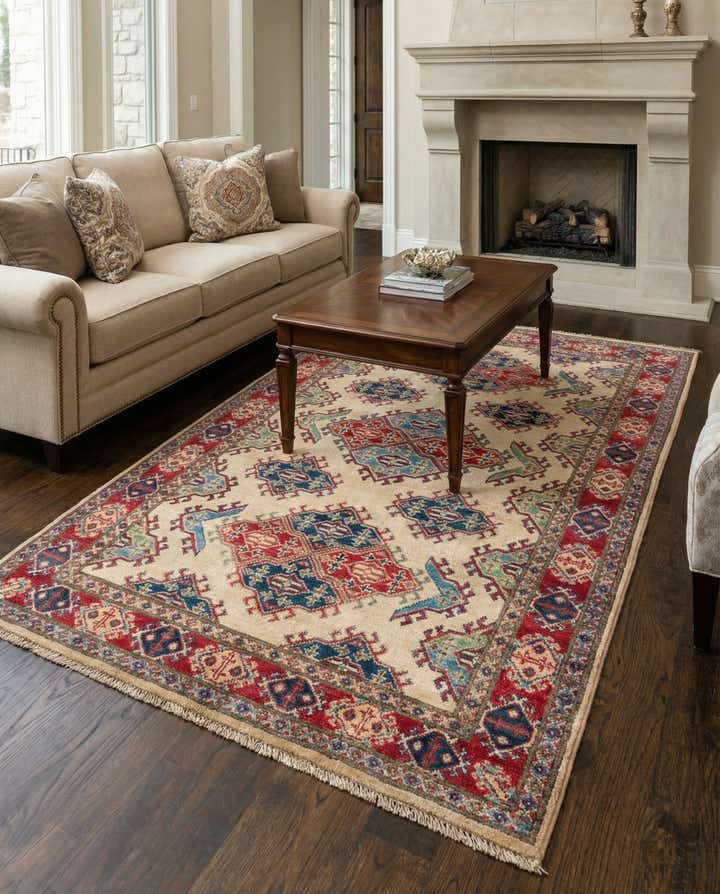 4' 1 x 6' Hand Knotted Kazak Rug