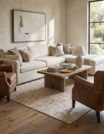 5' x 7' 10 Cowhide - Patchwork Rug
