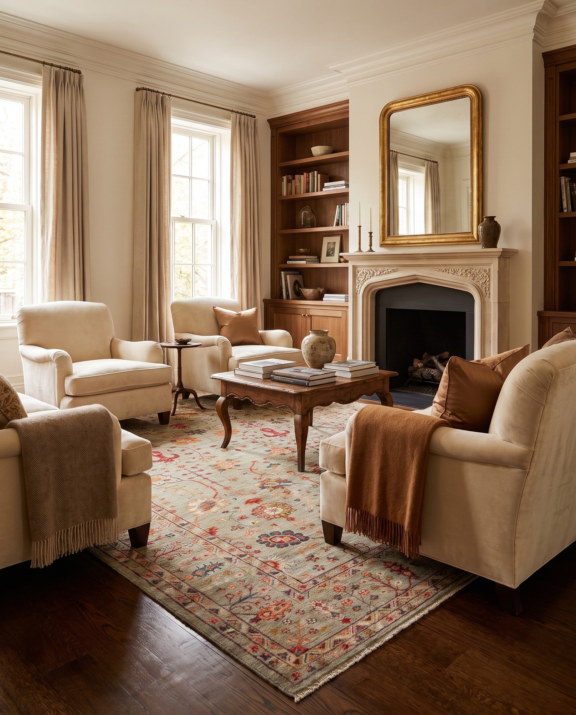 6' 11 x 9' 6 Hand Knotted Ariana Ziegler Rug