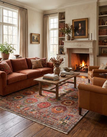 7' x 9' 11 Hand Knotted Ariana Ziegler Rug