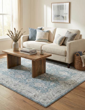 4' 1 x 6' 1 Washable Timeless Rug