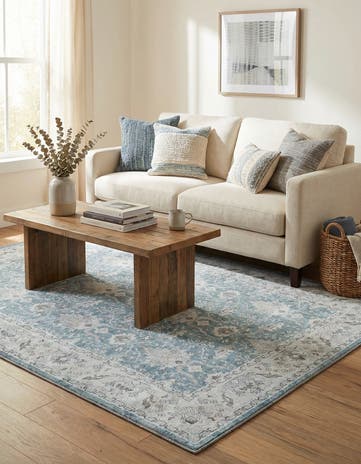 4' 1 x 6' 1 Washable Timeless Rug