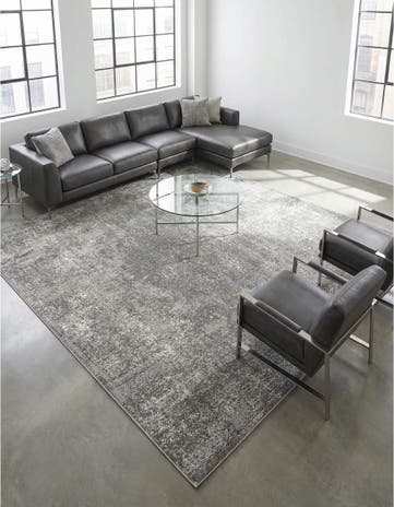 Gray Oregon Square Rug