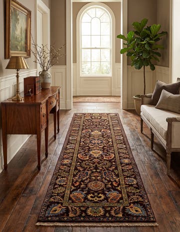 2' 8 x 9' 9 Hand Knotted Ariana Ziegler Runner Rug