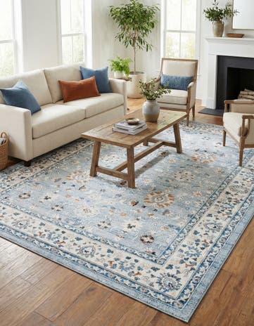 Aqua Blue Charlotte Rug