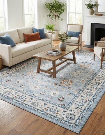 Aqua Blue Charlotte Rug