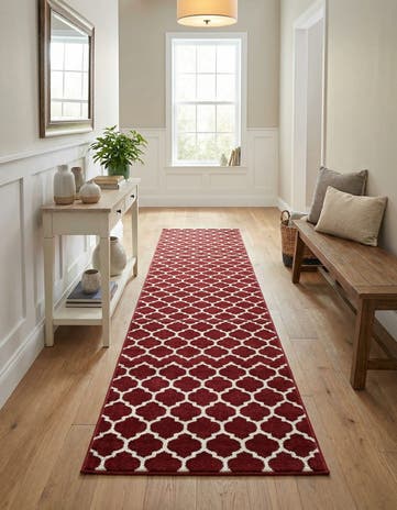 2' 7 x 16' 5 Lattice Runner Rug
