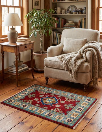 2' 1 x 2' 11 Hand Knotted Kazak Rug