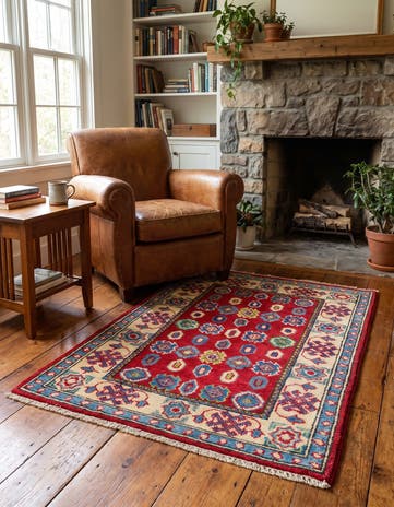 2' 1 x 3' Hand Knotted Kazak Rug