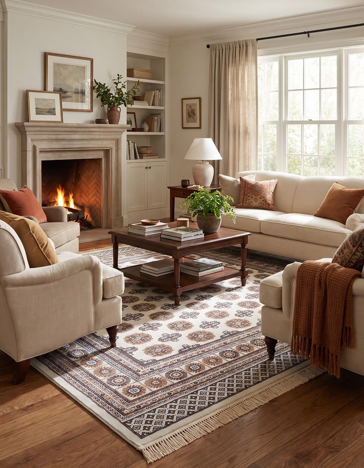 7' 10 x 7' 10 Bokhara Square Rug