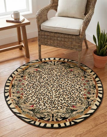 3' x 3' Safari Round Rug