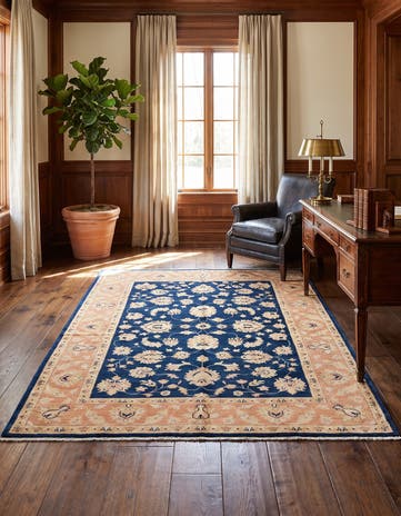 5' 10 x 7' 11 Hand Knotted Ziegler Rug