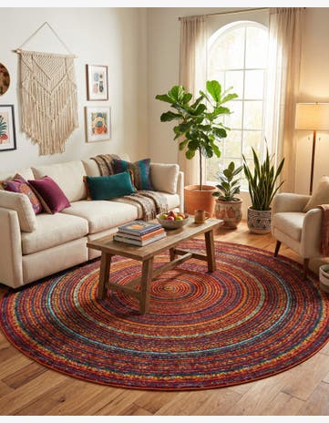 7' 10 x 7' 10 Calypso Round Rug