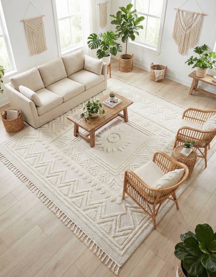 Detail image of 10' x 10' Boho Square Rug