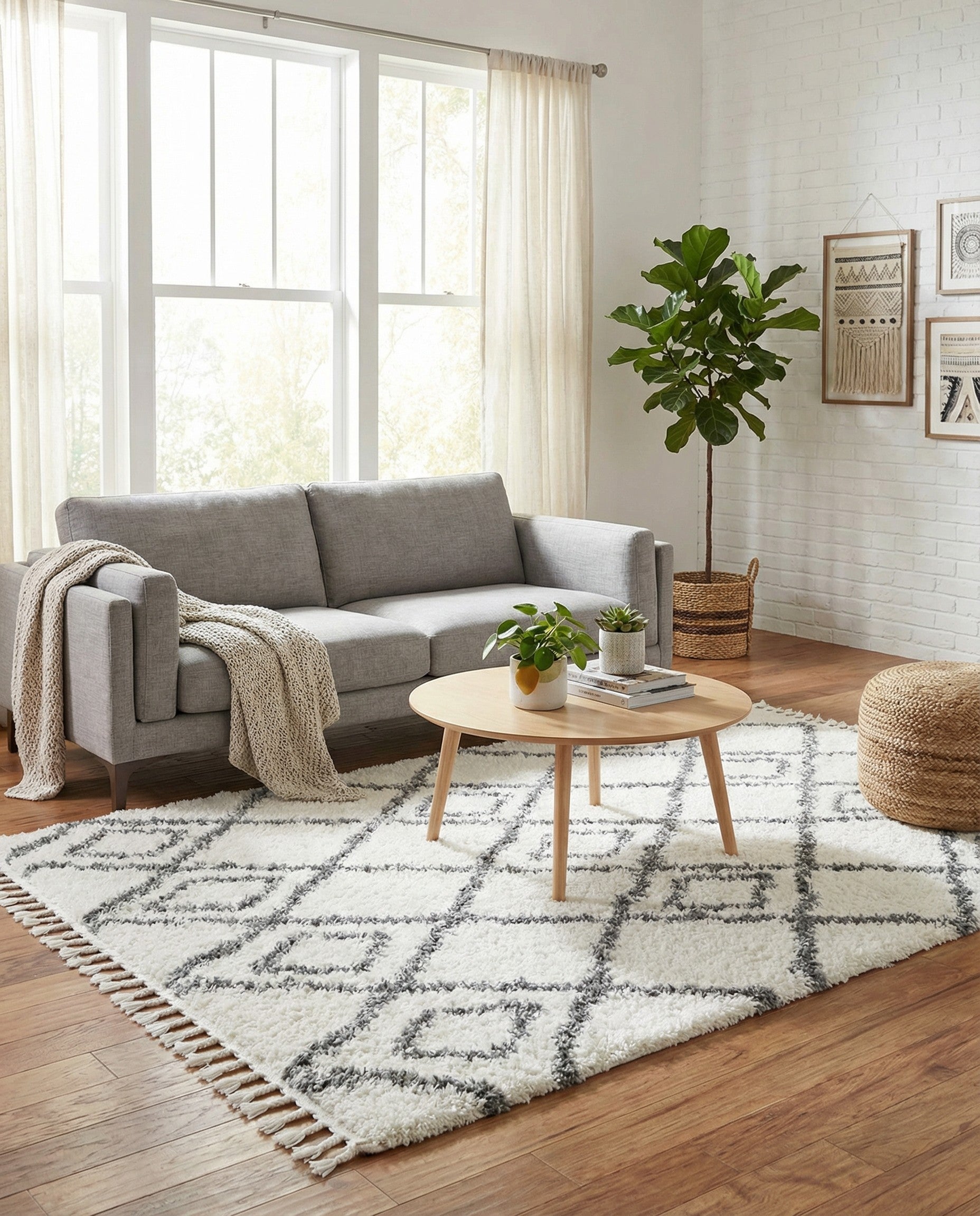 5' 3 x 7' 7 Lagom Shag Rug