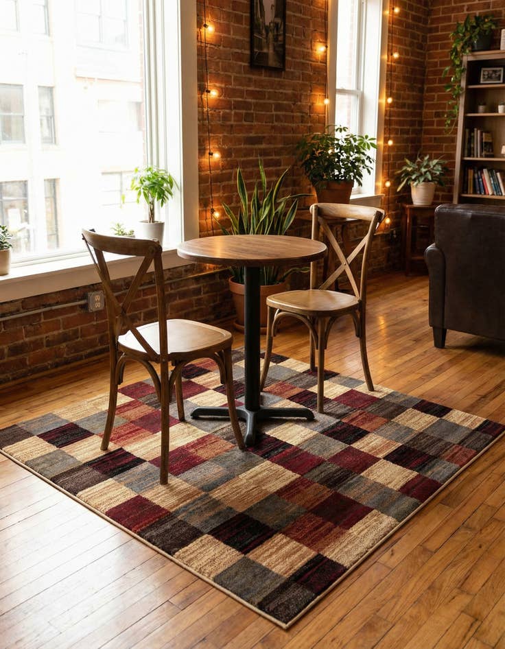 Detail image of 5' 3 x 5' 3 Coffee Shop Square Rug