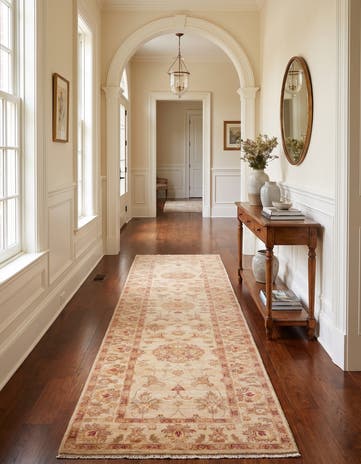 2' 6 x 9' 4 Hand Knotted Ziegler Runner Rug