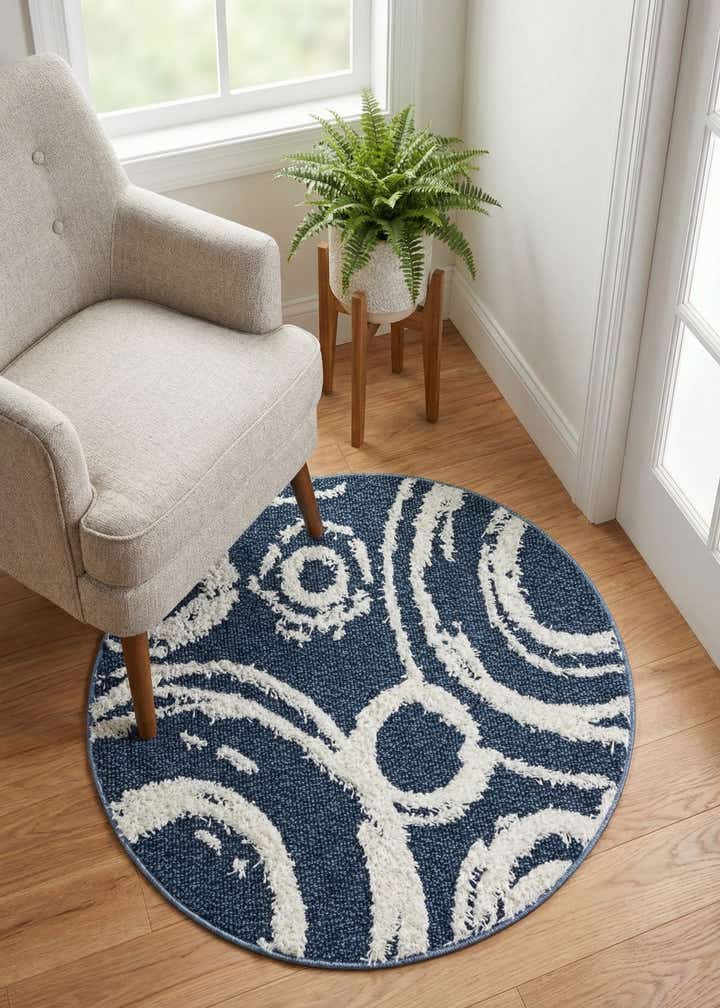 3' 3 x 3' 3 Boho Round Rug