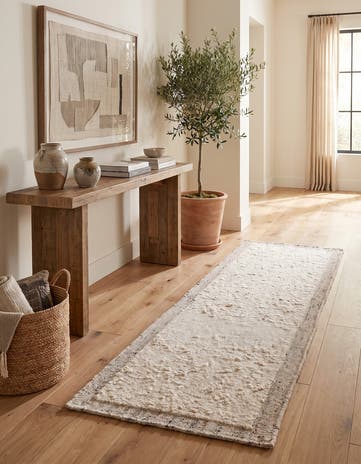 3' x 8' Hand Knotted Moroccan Wool Runner Rug