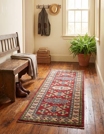2' x 5' 11 Hand Knotted Kazak Runner Rug