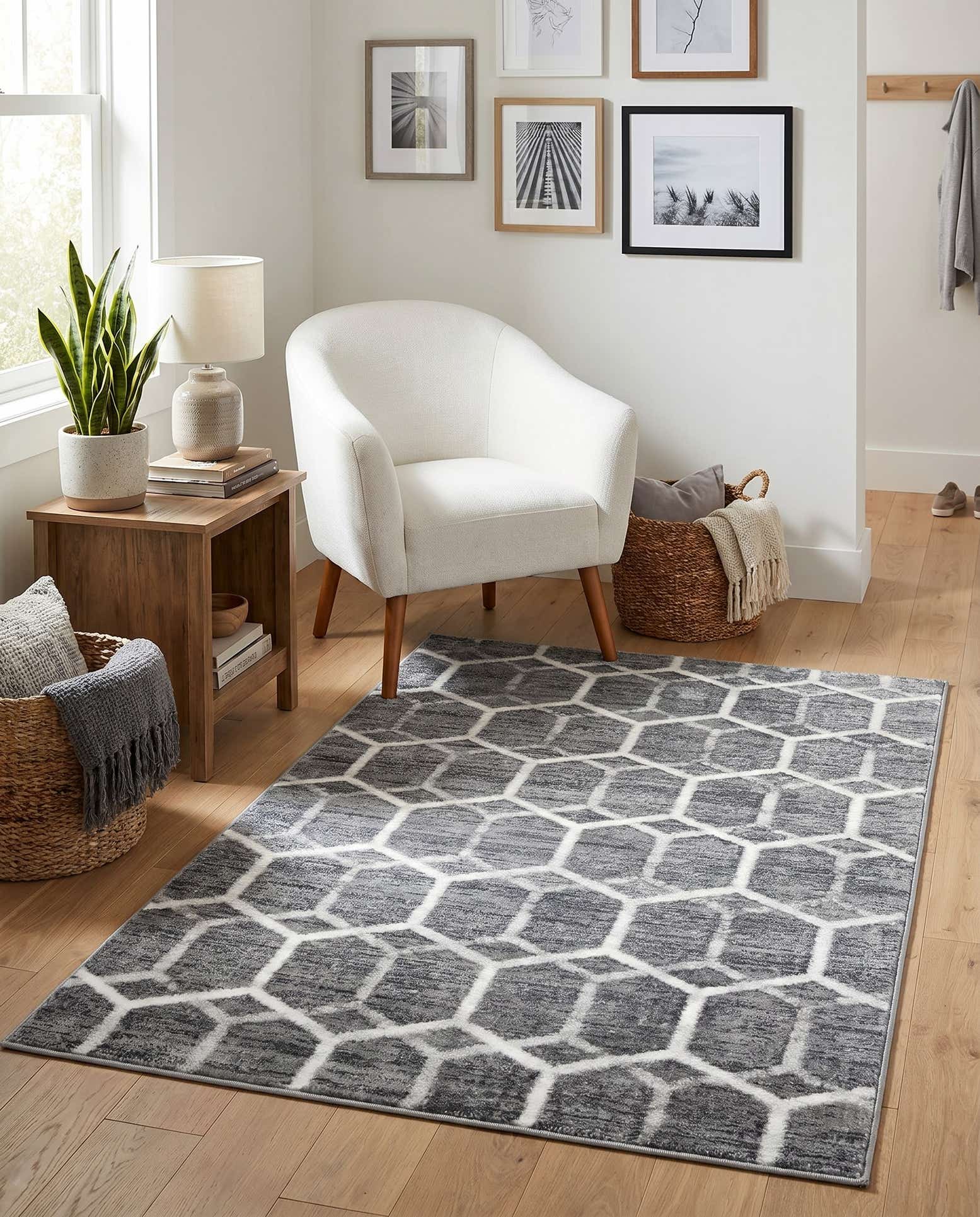 3' 3 x 5' 3 Lattice Trellis Rug
