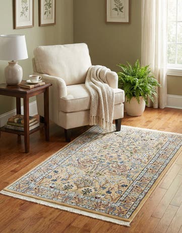 Beige Nain Design Rug