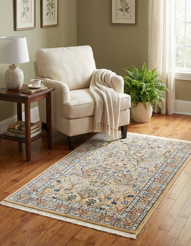 Detail image of 3' x 5' 3 Nain Design Rug