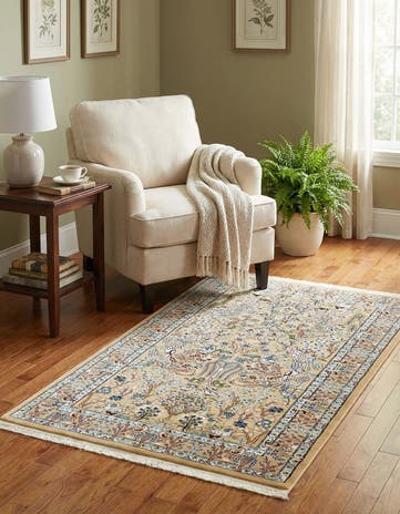 Beige Nain Design Rug