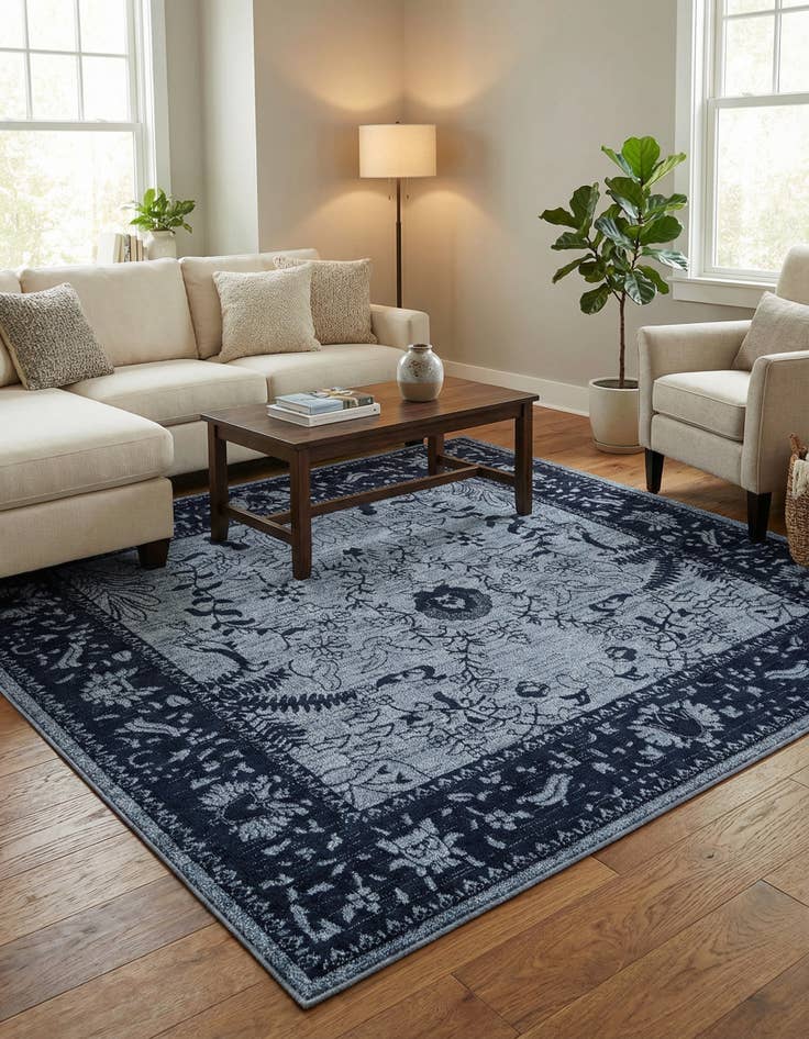 Detail image of 7' 10 x 7' 10 Miranda Square Rug